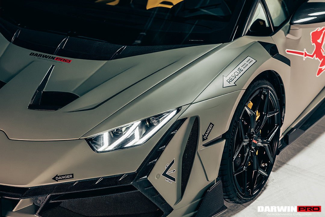 Darwinpro Lamborghini Huracan BKSSII Style Front Wide Fenders (2015-2025)